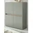 furn.design Highboard 100 x 120 cm Salbei Grün / Eiche