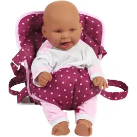 Bayer Chic 2000 Puppentrage Dots Brombeere lila 2000