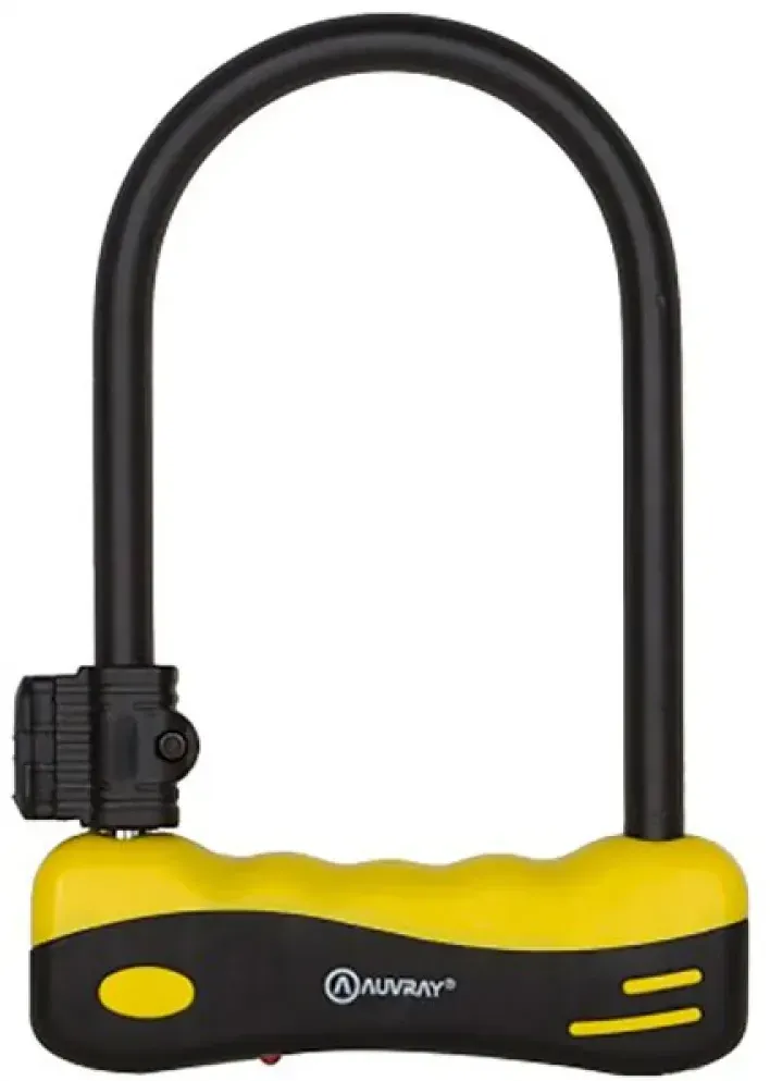 Auvray Roc Bügelschloss - Black / Yellow - 195 x 104 mm