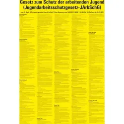 Schild I Aushang Jugendarbeitsschutzgesetz-JArbSchG, Kunststoff, 700x1000mm