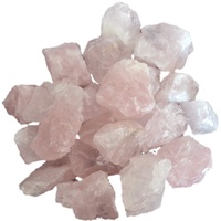 Rosenquarz Steine Rohsteine Chips klein | 100% Naturbelassene rosa Edelsteine Wassersteine | Heilstein und Computerstein | Dekosteine für Zimmerbrunnen (1000 Gramm)