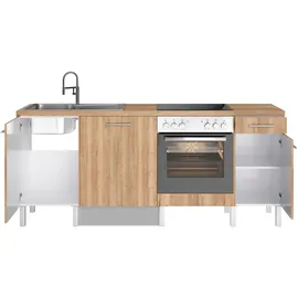 OPTIFIT Küchenzeile Lilly 210 cm braun