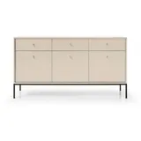 moeblo Kommode Melody III 154 x 83 x 39 cm Beige / Schwarz