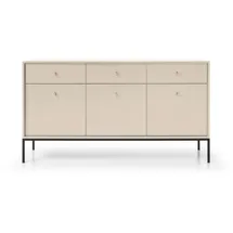 moeblo Kommode Melody III 154 x 83 x 39 cm Beige / Schwarz