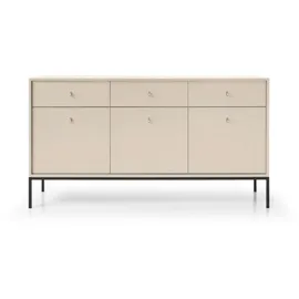 moeblo Kommode Melody III 154 x 83 x 39 cm Beige / Schwarz
