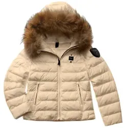 Blauer für Frauen/Mädchen. 24WBLGC03075 Jacke Arcadia gold (10años= 140cm), Lässig, Nylon, Kinderbekleidung