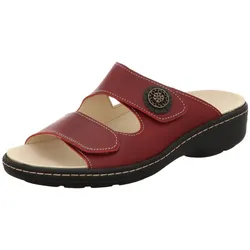 Longo Damen Pantolette bequem  in rot