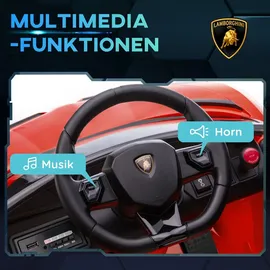 Homcom Elektroauto Lamborghini Aventador SVJ Roadster 12V rot (1-tlg)