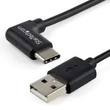Startech StarTech.com USB-A auf USB-C Kabel, rechts gewinkelt, St/St, 1m, USB 2.0 Kabel, USB Typ-C, USB A zu USB-C Kabel