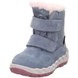 superfit Baby Mädchen ICEBIRD warm gefütterte Gore-Tex Stiefel, BLAU/ROSA 8010