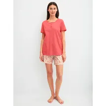 CALIDA Flower Nights Shorty Pyjama Rose of Sharon 44/46