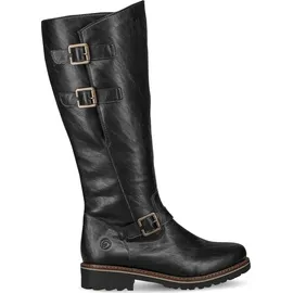 REMONTE Damen R6590 Kniehohe Stiefel schwarz 38