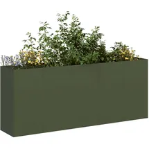 vidaXL Pflanzkübel 200 x 40 x 80 cm Olivgrün