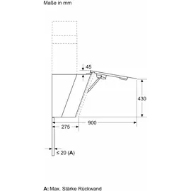 Neff D88IAN2S0 Kopffreihaube 79 cm Schwarz
