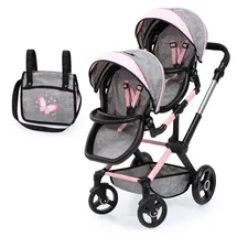 Bayer Xeo Twin Schmetterling Grau/Rosa