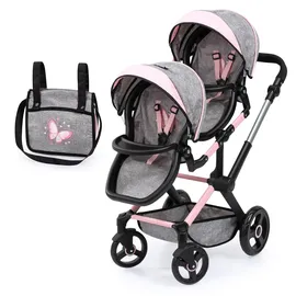 Bayer Xeo Twin Schmetterling Grau/Rosa