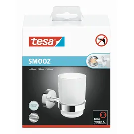 Tesa Zahnputzbecher satiniert Silber
