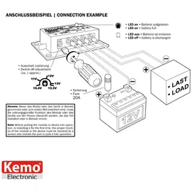 Kemo M148A Batteriewächter 12 V/DC