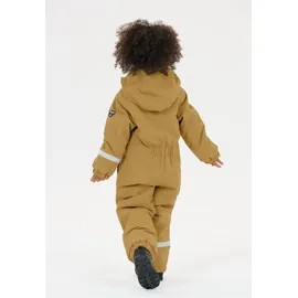 ZigZag Schneeoverall ZIGZAG "Vally", Mädchen, Gr. 128, EURO-Größen, beige (hellbraun), 100% Polyester, lang, Overalls, mit wasser- und winddichter TPU-Membran