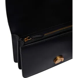 PINKO Love One Mini Umhängetasche Baumwolle/Leather Black/Gold