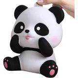 – Fantasievolles Panda, große Spardose, Aufbewahrungsöffnung für Münzen, lustige dekorative Figur | Arbeitszimmer, Schlafzimmerregal, Wohnzimmerdekoration