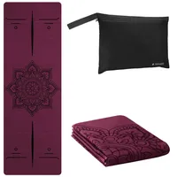 Navaris Reiseyogamatte faltbar inkl. Tasche - 1,5mm Yoga Matte