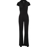 URBAN CLASSICS Damen Ladies Velvet Jumpsuit Black XL - XL