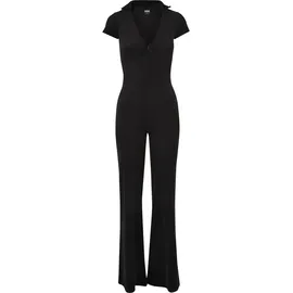 URBAN CLASSICS Damen Ladies Velvet Jumpsuit Black XL - XL