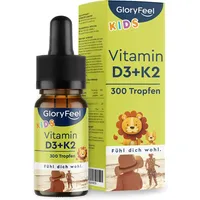 Vitamin D3 K2 Tropfen Kinder - 25Μg Vitamin K & 500 IE Vitamin D - Für 10 Monate