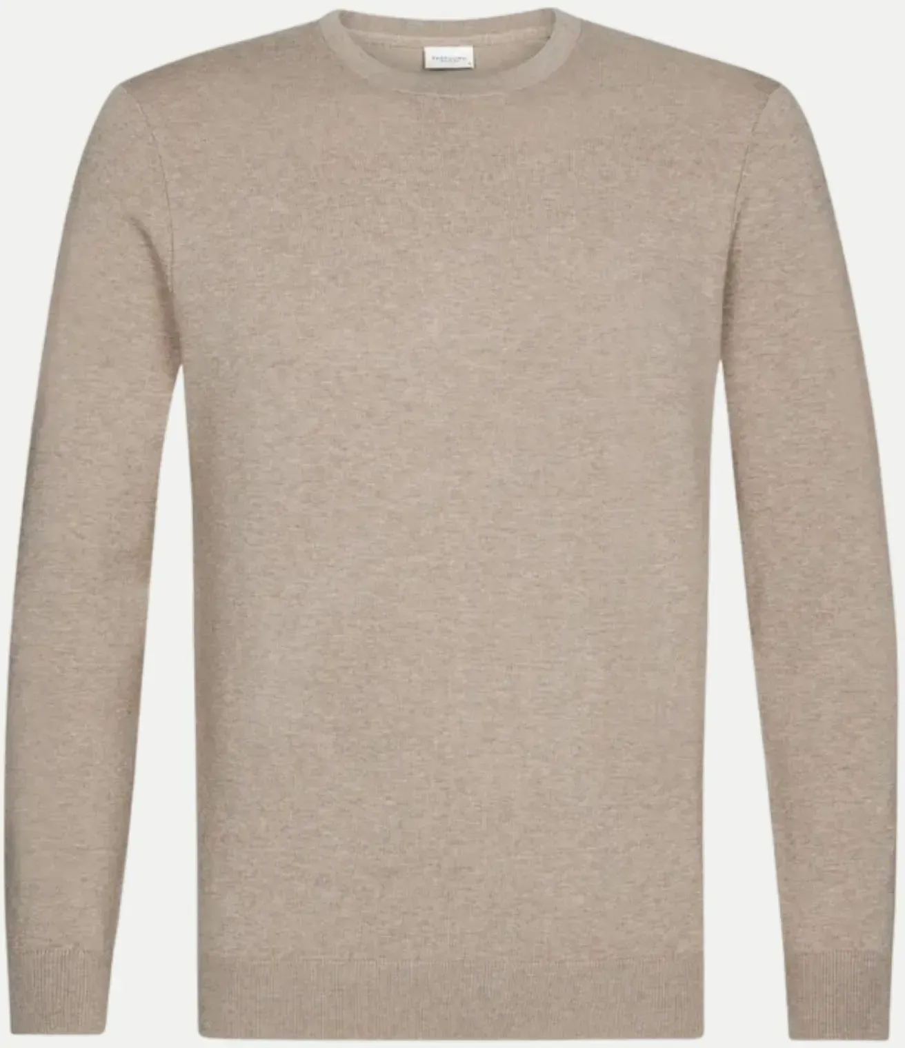Luxury-Basic-Rundhalspullover Beige XXL