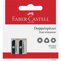 Faber-Castell 189099, - Metalldoppelspitzer 50-34 metal twin sharpener set