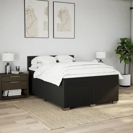 vidaXL Boxspringbett 140 x 200 cm Schwarz
