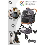 wonderfold P2 Hunde Buggy grau