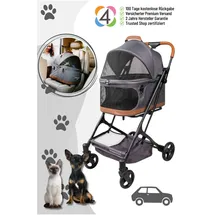 wonderfold P2 Hunde Buggy grau