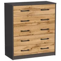 Home collective Schuhschrank mit 5 aufklappbaren Schubladen, Schuhregal mit