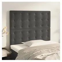 vidaXL Kopfteil Dunkelgrau 100x5x78/88 cm Samt