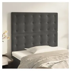 vidaXL Kopfteil Dunkelgrau 100x5x78/88 cm Samt