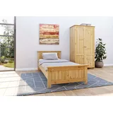 Kleiderschrank HOME AFFAIRE "Juventus" Schränke Gr. B/H/T: 97cm x 180cm x 51cm, 2 St., beige (natur) mit 2 Türen, 97 cm breit, aus massiver Kiefer, FSC-zertifiziert