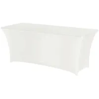 HENDI Tischhusse, rechteckig, 810927, Weiß, 1500x760x(H)730mm