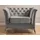 s-style möbel Chesterfield-Sessel Whitby Samt 116 x 78 x 82 cm Grau