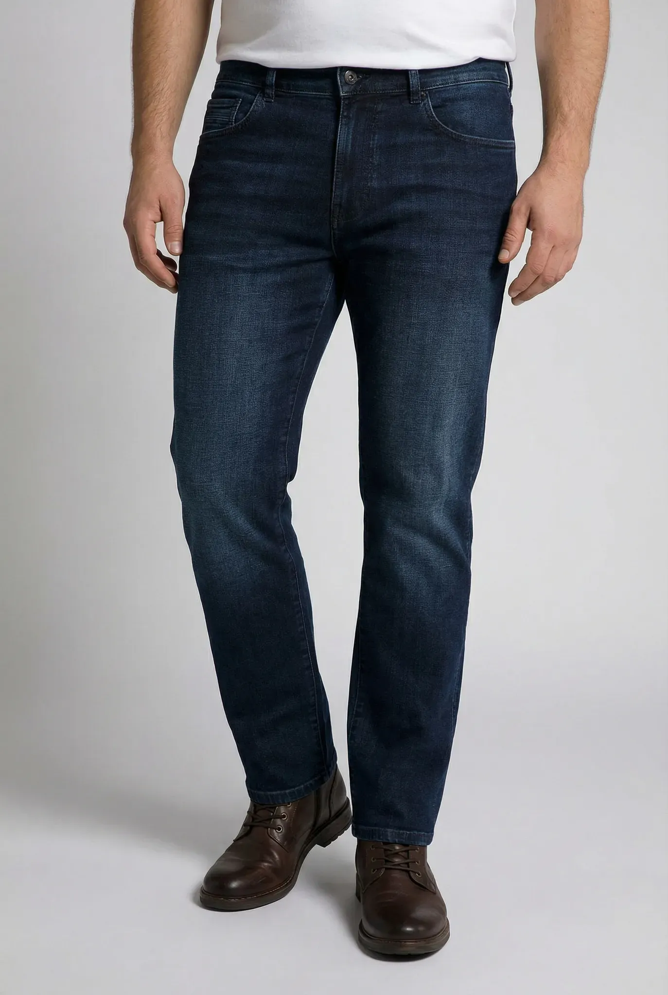 Regular-fit-Jeans CAMEL ACTIVE, Herren, Gr. 38, Länge 36, blau (night blau), Denim/Jeans, Obermaterial: 85% Baumwolle, 13% Polyester, 2% Elasthan, unifarben, regular fit knöchellang, Jeans, mit Leder-Badge