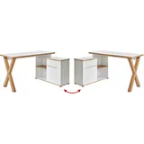 Jahnke Eckschreibtisch X-CLUB C 40 E Weiß