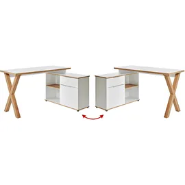 Jahnke Eckschreibtisch X-CLUB C 40 E Weiß