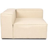 Home Deluxe Modulares Sofa VERONA -versch. Ausführungen - Linkes Ecksofa - beige