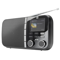 Dual DAB 4 C Digitalradio (UKW-/DAB(+)-Tuner, Sendespeicherfunktion, 6,1 cm (2,4 Zoll) TFT-Farbdisplay, Kopfhöreranschluss) schwarz