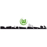 wall-art Wandtattoo »VfL Wolfsburg Skyline mit Logo«, (1 St.), selbstklebend, entfernbar, bunt