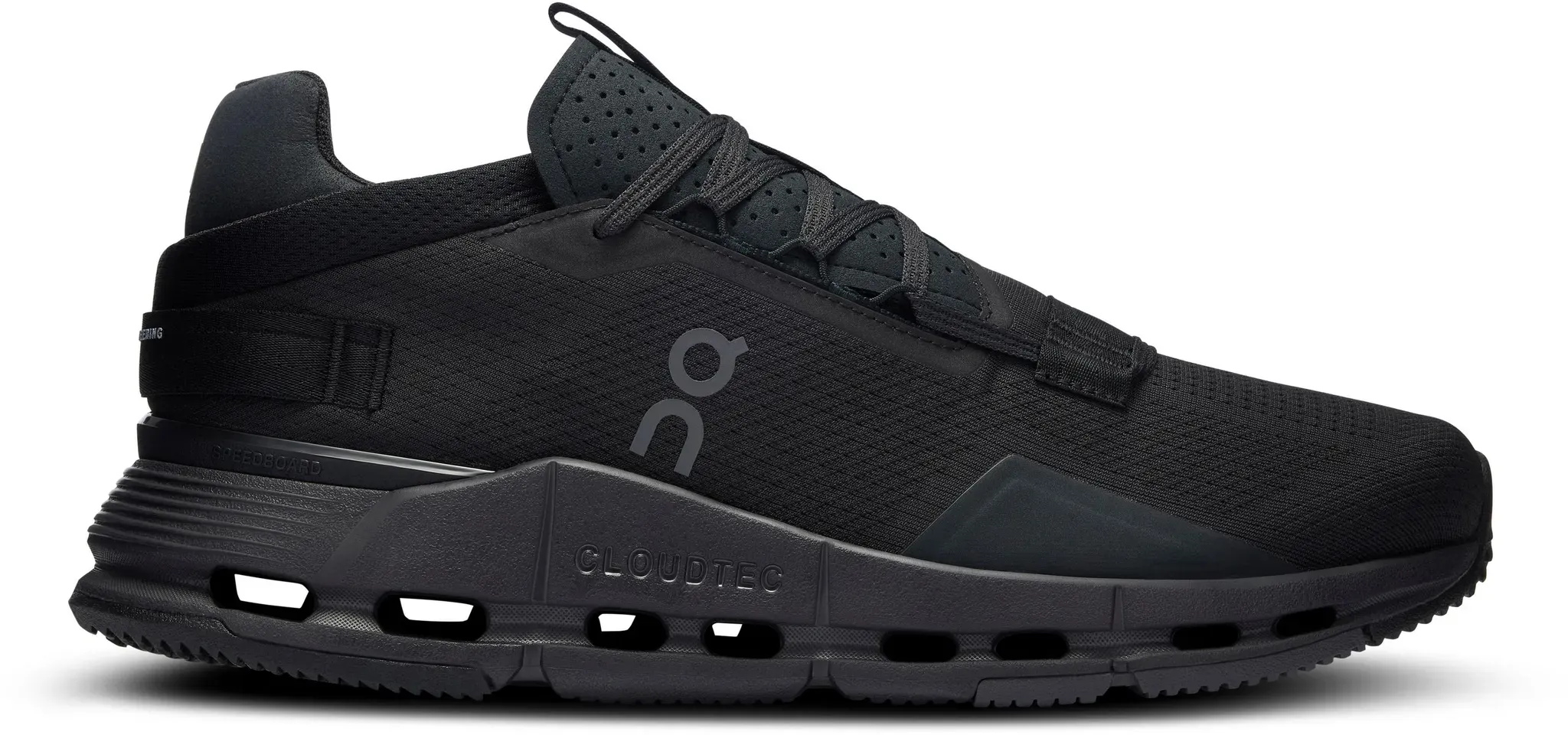 On Cloudnova 2 Sneaker Herren in all black, Größe 45 - schwarz