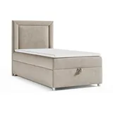 Best For Home Boxbett, Beige, Höhe ca. 18 cm, Rechteckig, 90x200 cm, Schlafzimmer, Betten, Boxspringbetten
