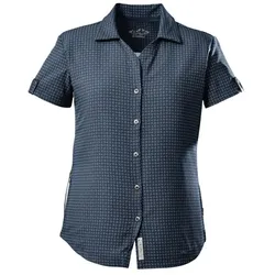 Killtec Wanderbluse Kurzarm KOS 77 (4-Wege-Stretch, schnelltrocknend) dunkelblau Damen