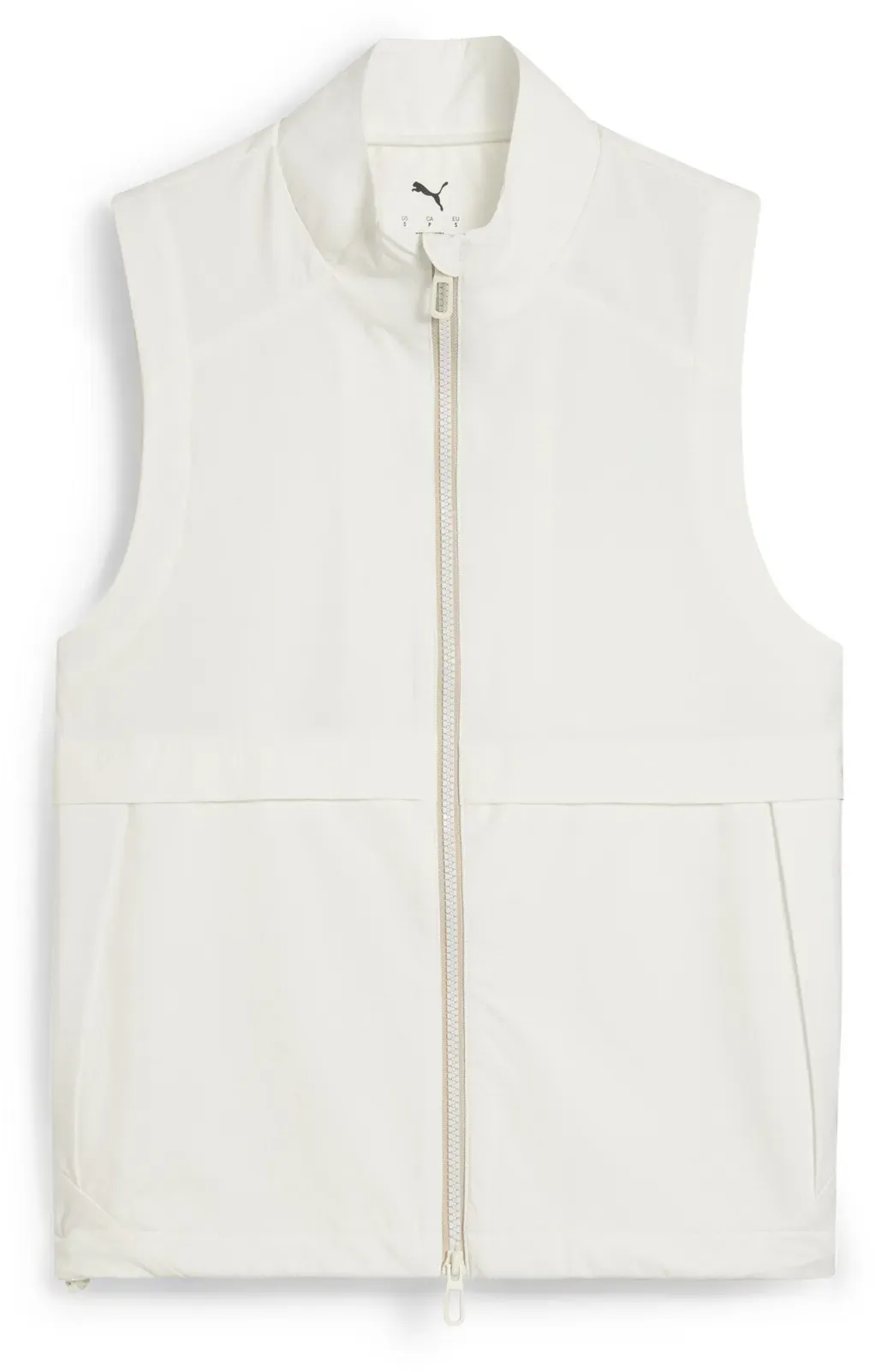 Windbreaker PUMA "CLOUDSPUN Ripguard Weste Damen", Damen, Gr. S, weiß (warm weiß), 90% Polyester, 10% Elasthan, Jacken